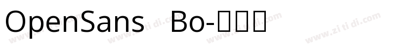OpenSans   Bo字体转换
